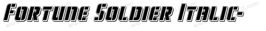 Fortune Soldier Italic字体转换